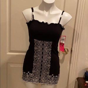 Almost famous back with white string top